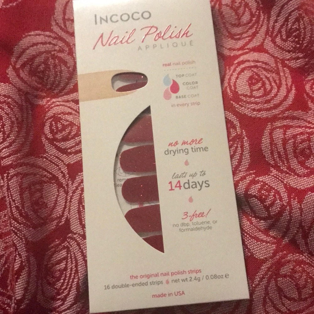 2/$20 berry glitz Incoco nails glitter retired manicure - Picture 2 of 2